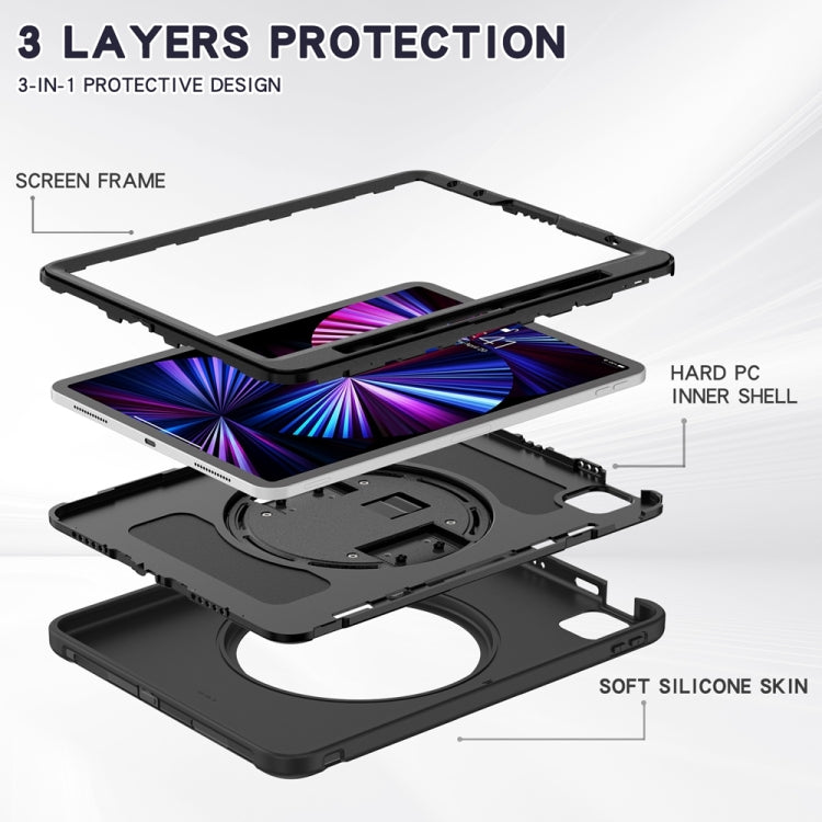For iPad Air 11 2026 / 2025 / 2024 Spider Wheel Silicone Hybrid PC Tablet Case
