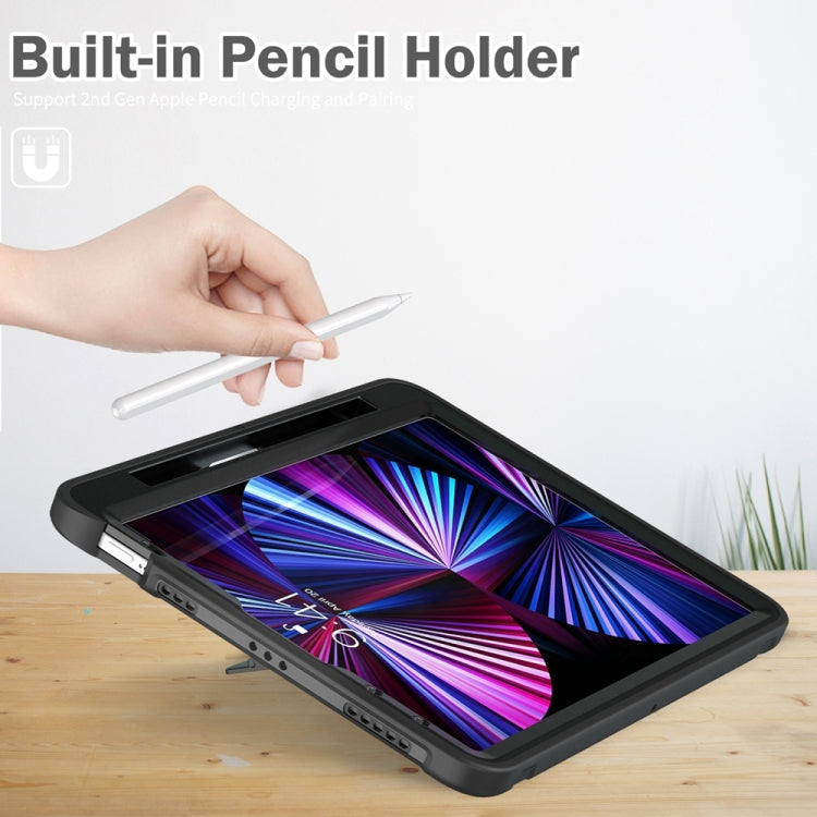 For iPad Air 11 2026 / 2025 / 2024 Spider Wheel Silicone Hybrid PC Tablet Case