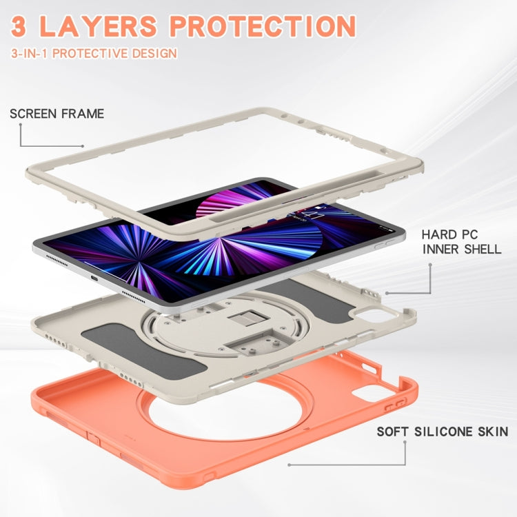 For iPad Air 11 2026 / 2025 / 2024 Spider Wheel Silicone Hybrid PC Tablet Case