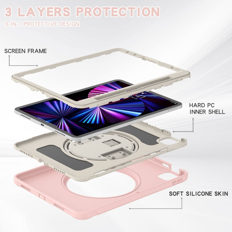 For iPad Air 11 2026 / 2025 / 2024 Spider Wheel Silicone Hybrid PC Tablet Case