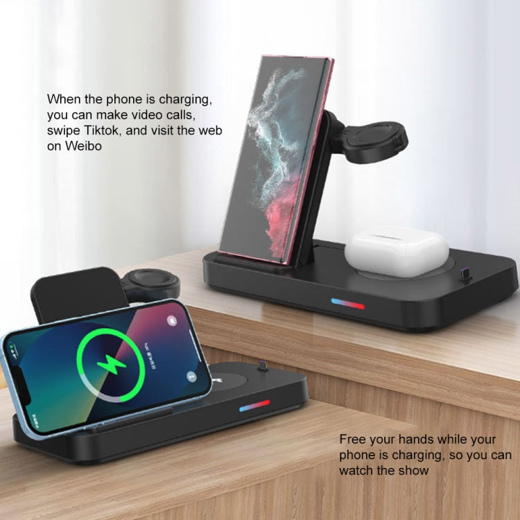 For Huawei Series 3 in 1 15W Earphones/Phones/Watch Fold Wireless Charger Stand