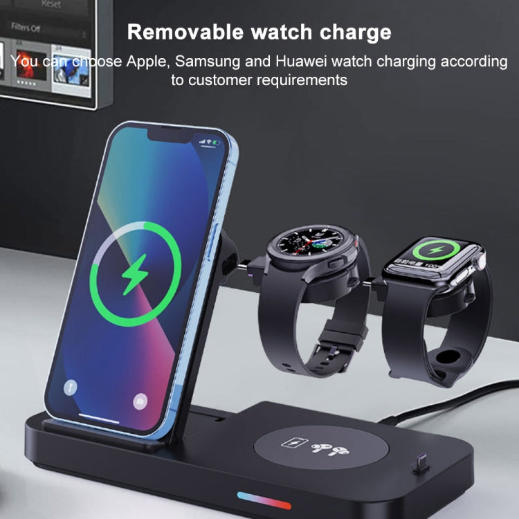 For Huawei Series 3 in 1 15W Earphones/Phones/Watch Fold Wireless Charger Stand