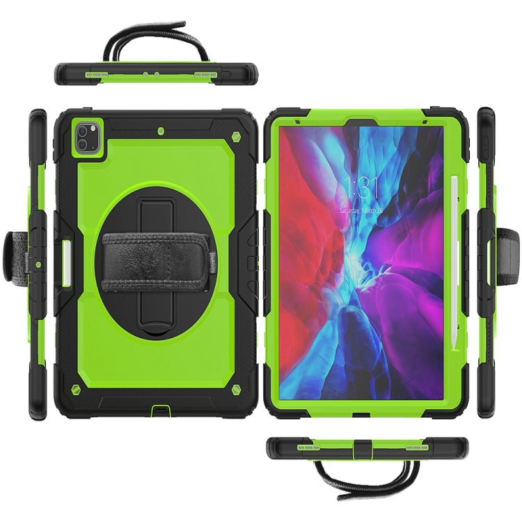 For iPad Pro 13 2025 / 2024 Lucky Wheel Grip Silicone Hybrid PC Tablet Case with Shoulder Strap