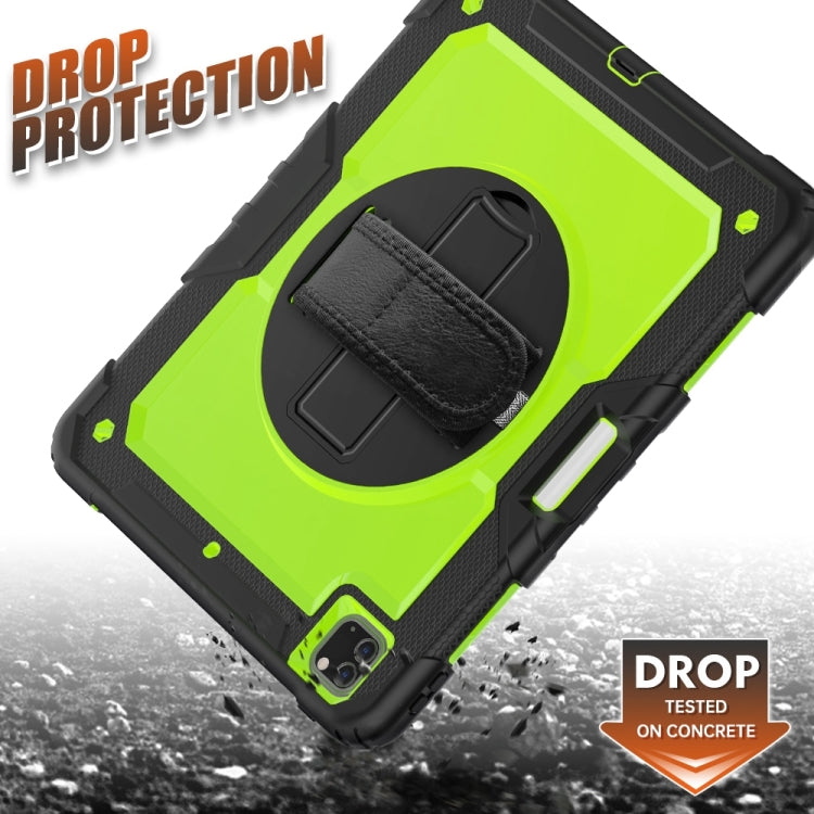 For iPad Pro 13 2025 / 2024 Lucky Wheel Grip Silicone Hybrid PC Tablet Case with Shoulder Strap