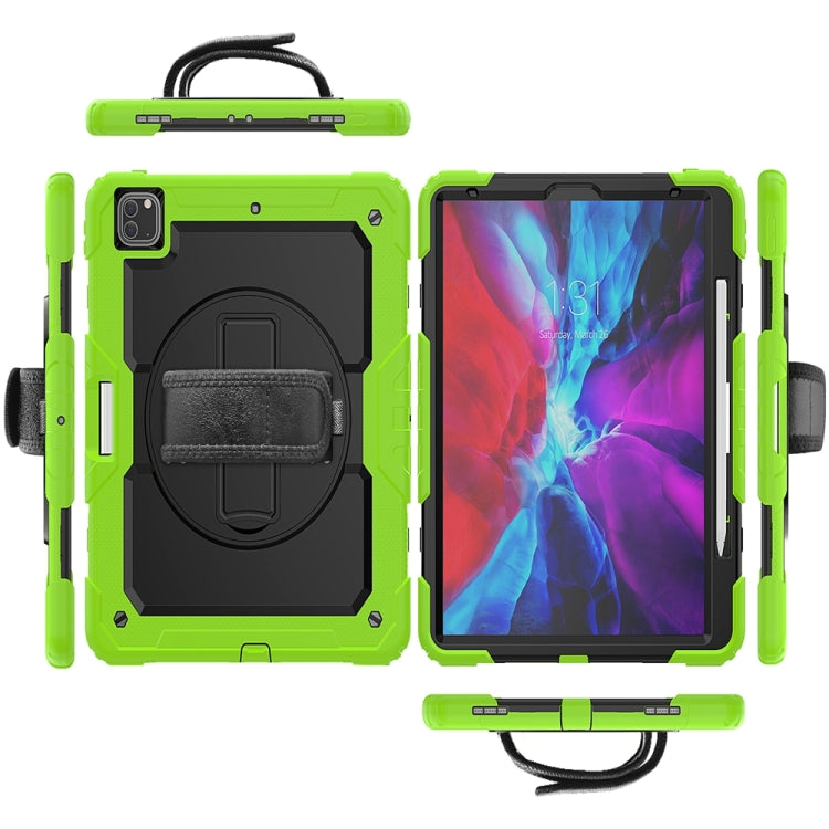 For iPad Pro 13 2025 / 2024 Lucky Wheel Grip Silicone Hybrid PC Tablet Case with Shoulder Strap