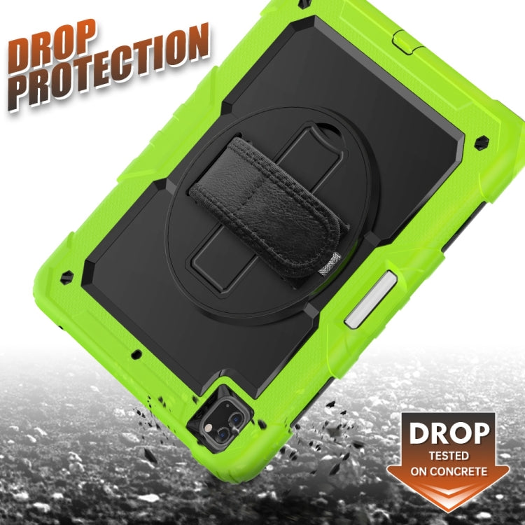 For iPad Pro 13 2025 / 2024 Lucky Wheel Grip Silicone Hybrid PC Tablet Case with Shoulder Strap