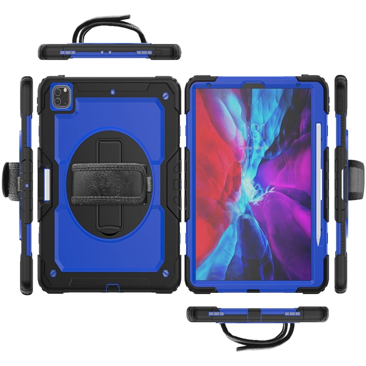 For iPad Pro 13 2025 / 2024 Lucky Wheel Grip Silicone Hybrid PC Tablet Case with Shoulder Strap