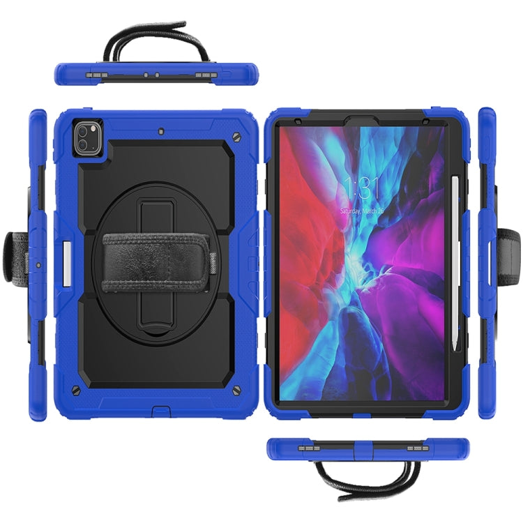 For iPad Pro 13 2025 / 2024 Lucky Wheel Grip Silicone Hybrid PC Tablet Case with Shoulder Strap