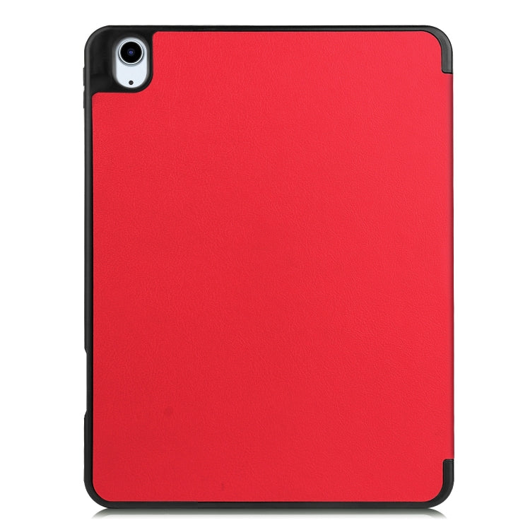 For iPad Air 11 2024 / 2025 / 2026 Custer TPU Pure Color 3-Fold Holder Smart Leather Tablet Case