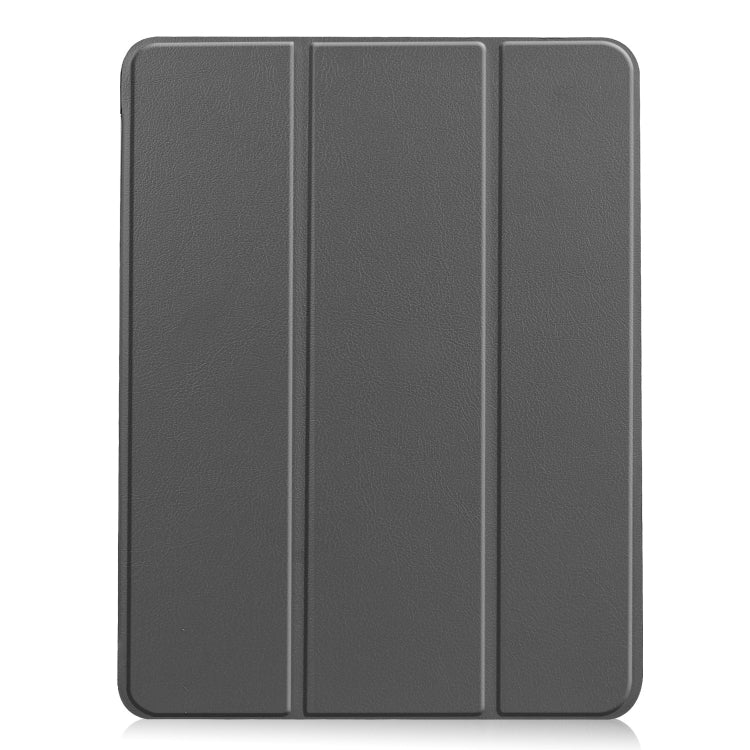 For iPad Air 11 2024 / 2025 / 2026 Custer TPU Pure Color 3-Fold Holder Smart Leather Tablet Case