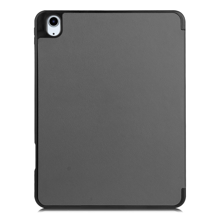 For iPad Air 11 2024 / 2025 / 2026 Custer TPU Pure Color 3-Fold Holder Smart Leather Tablet Case