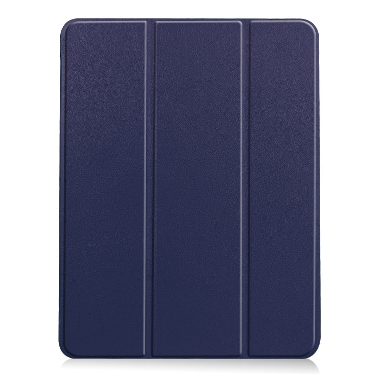 For iPad Air 11 2024 / 2025 / 2026 Custer TPU Pure Color 3-Fold Holder Smart Leather Tablet Case