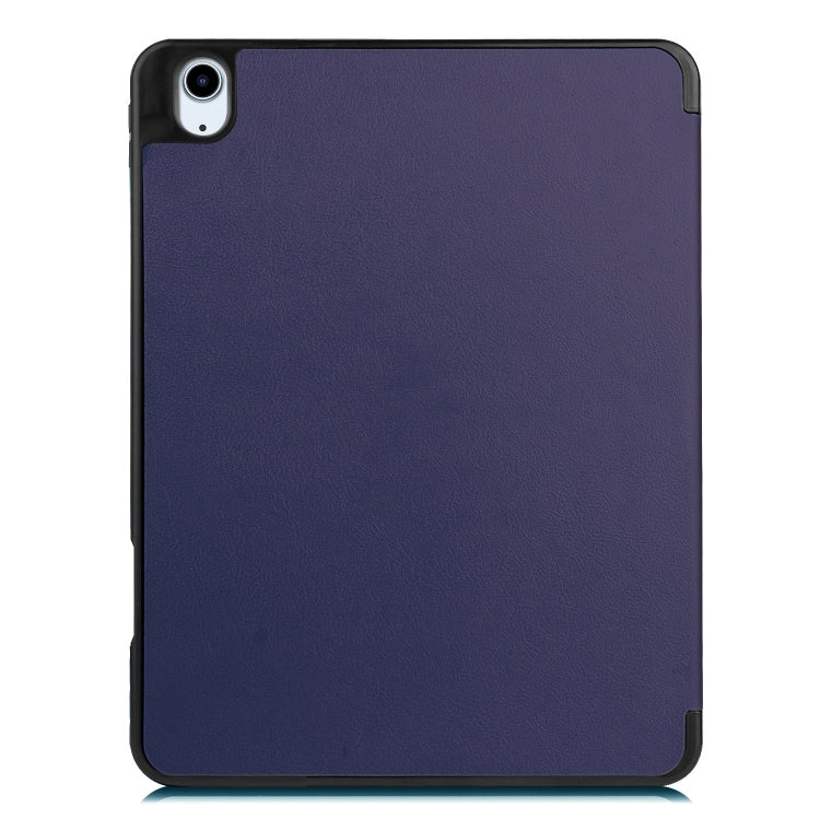 For iPad Air 11 2024 / 2025 / 2026 Custer TPU Pure Color 3-Fold Holder Smart Leather Tablet Case