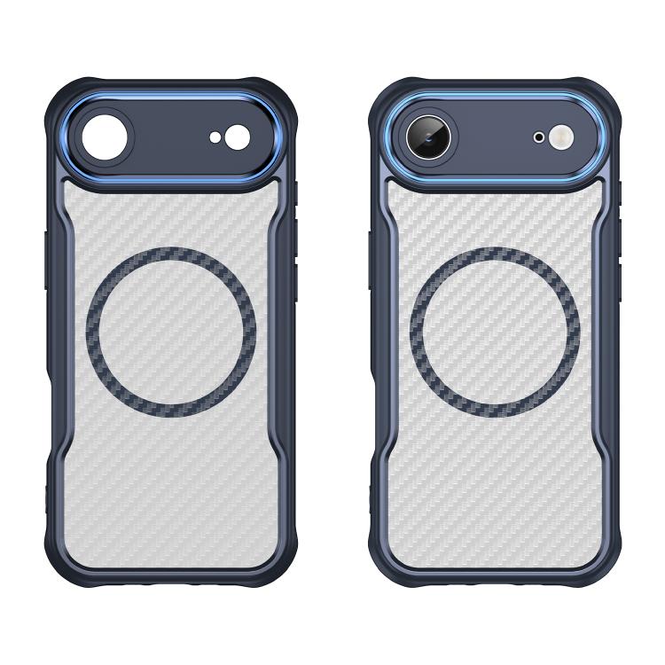 For  iPhone Air Carbon Fiber Texture MagSafe Translucent Phone Case
