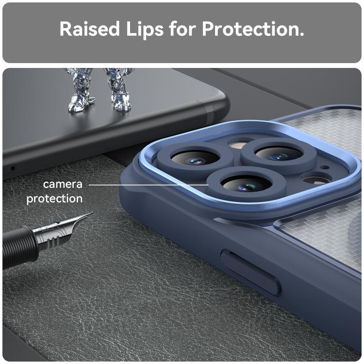 For iPhone 13 Carbon Fiber Texture MagSafe Translucent Phone Case