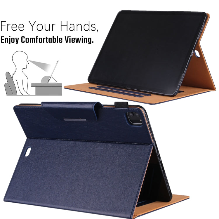 For iPad Pro 11 2025 / 2024 Solid Color Metal Buckle Leather Smart Tablet Case