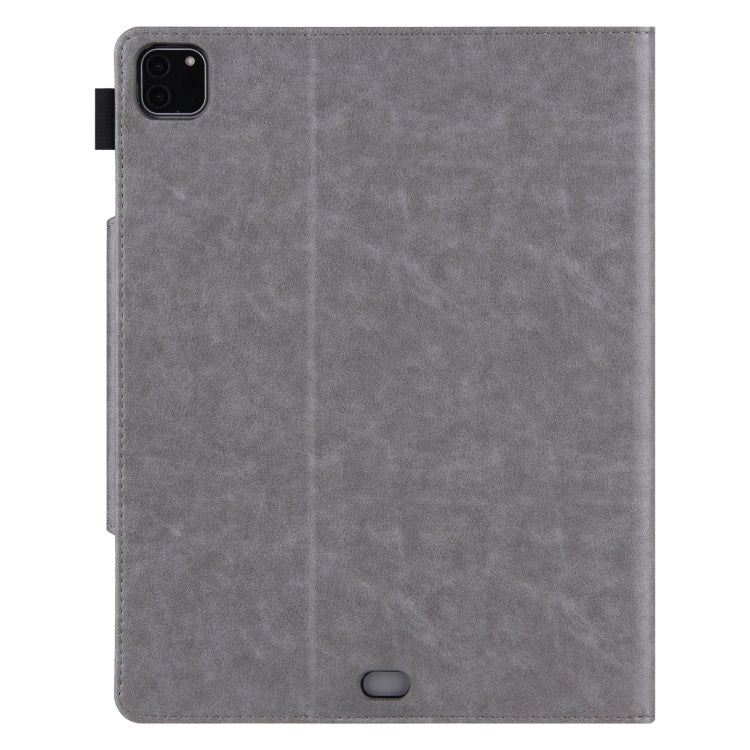 For iPad Pro 11 2025 / 2024 Solid Color Metal Buckle Leather Smart Tablet Case