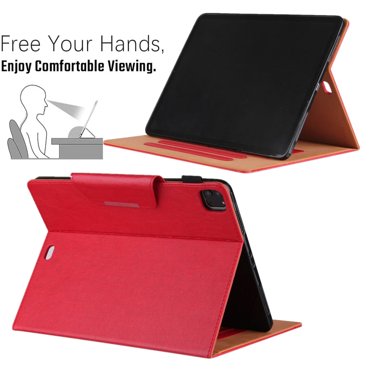 For iPad Pro 11 2025 / 2024 Solid Color Metal Buckle Leather Smart Tablet Case