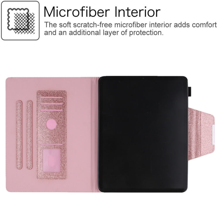 For iPad Pro 13 2025 / 2024 Glitter Metal Buckle Leather Smart Tablet Case
