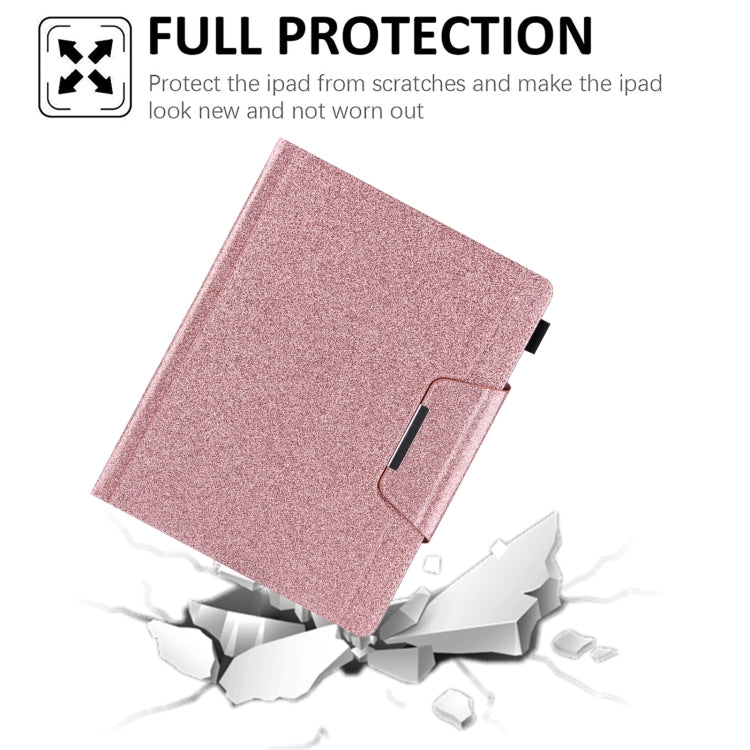 For iPad Pro 13 2025 / 2024 Glitter Metal Buckle Leather Smart Tablet Case