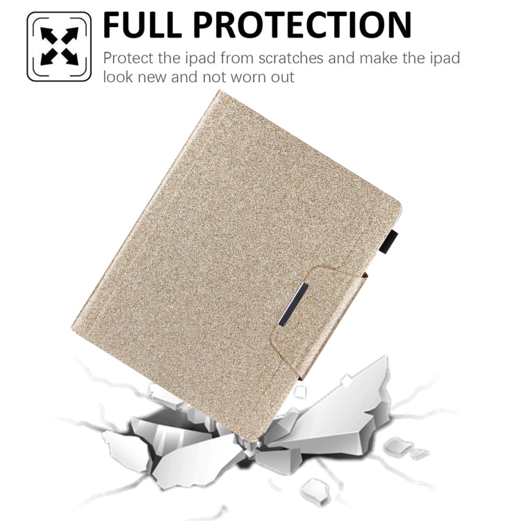 For iPad Pro 13 2025 / 2024 Glitter Metal Buckle Leather Smart Tablet Case