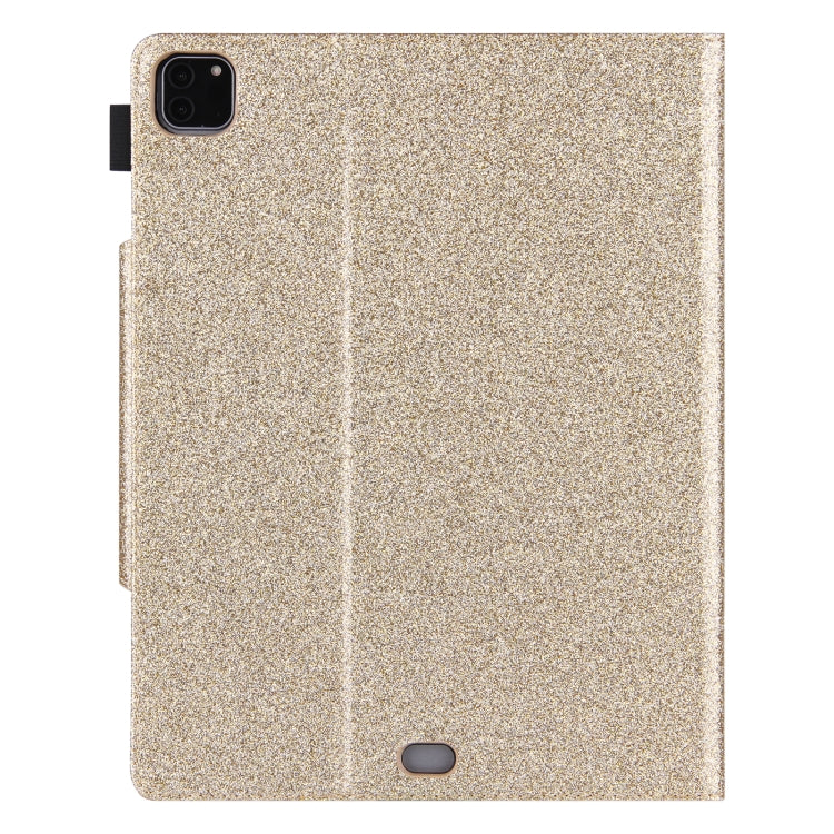 For iPad Pro 11 2025 / 2024 Glitter Metal Buckle Leather Smart Tablet Case