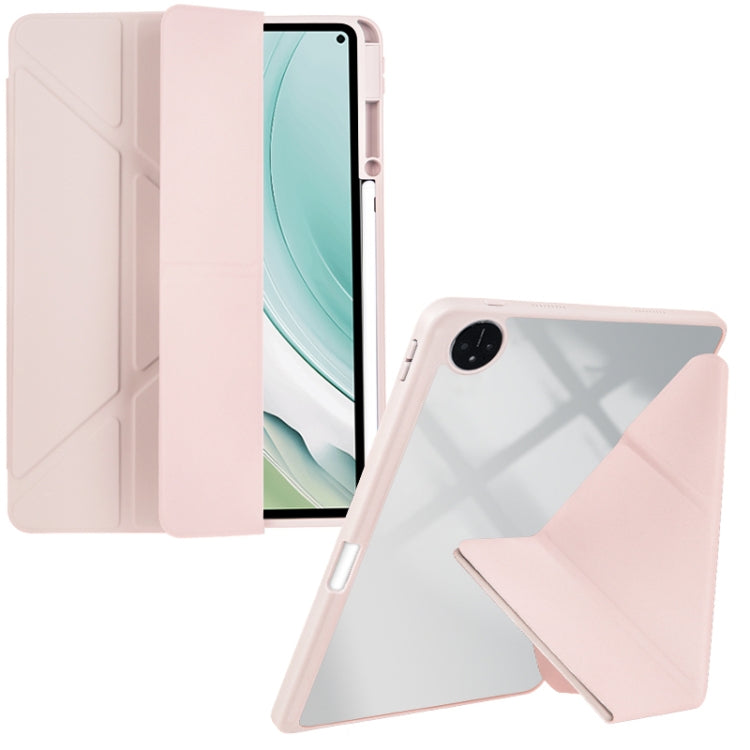 For Huawei MatePad Pro 11 2022 / 2024 Clear Acrylic Deformation Leather Tablet Case