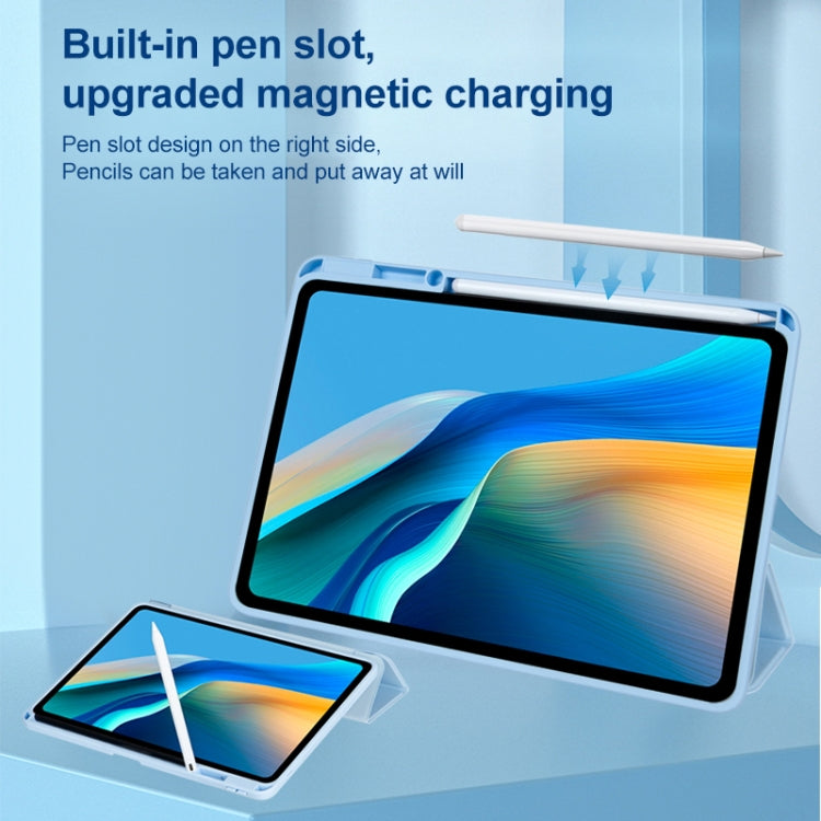For Huawei MatePad Air 11.5 2023 Clear Acrylic Deformation Leather Tablet Case