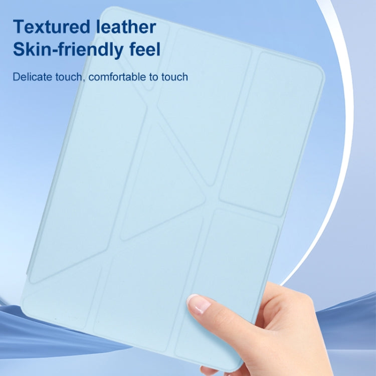 For Huawei MatePad 10.4 Clear Acrylic Deformation Leather Tablet Case