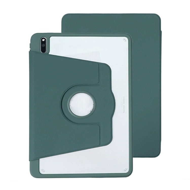 For Huawei MatePad 10.8 Acrylic 360 Degree Rotation Holder Tablet Leather Case