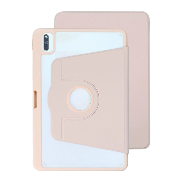 For Huawei MatePad 10.4 Acrylic 360 Degree Rotation Holder Tablet Leather Case