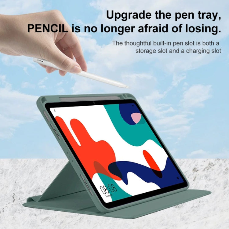 For Huawei MatePad 10.4 Acrylic 360 Degree Rotation Holder Tablet Leather Case