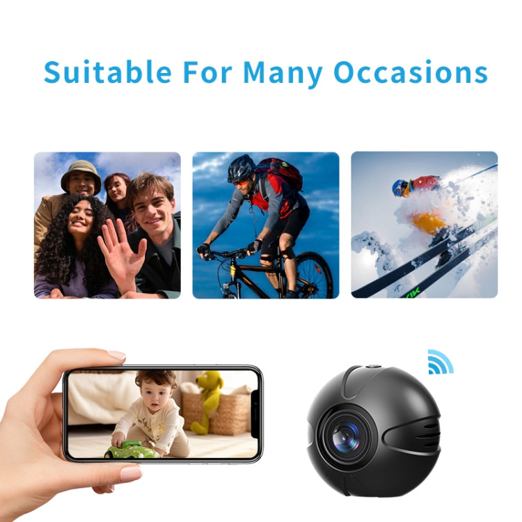 X3 Wireless Mini DV WiFi IP Camera, Support Night Vision / Motion Detection - Black