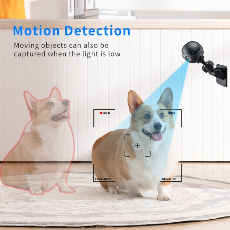 X3 Wireless Mini DV WiFi IP Camera, Support Night Vision / Motion Detection - Black