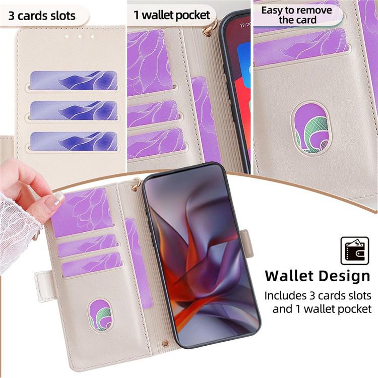 For Tecno Pop 10 4G Crossbody Chain Leather Phone Case