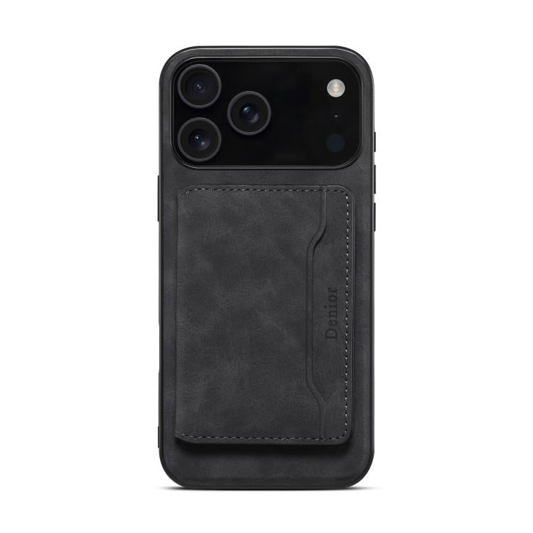 For iPhone 17 Pro Denior D13 Retro Texture Leather MagSafe Card Bag Phone Case