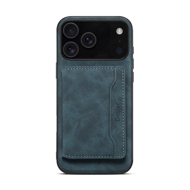 For iPhone 17 Pro Denior D13 Retro Texture Leather MagSafe Card Bag Phone Case