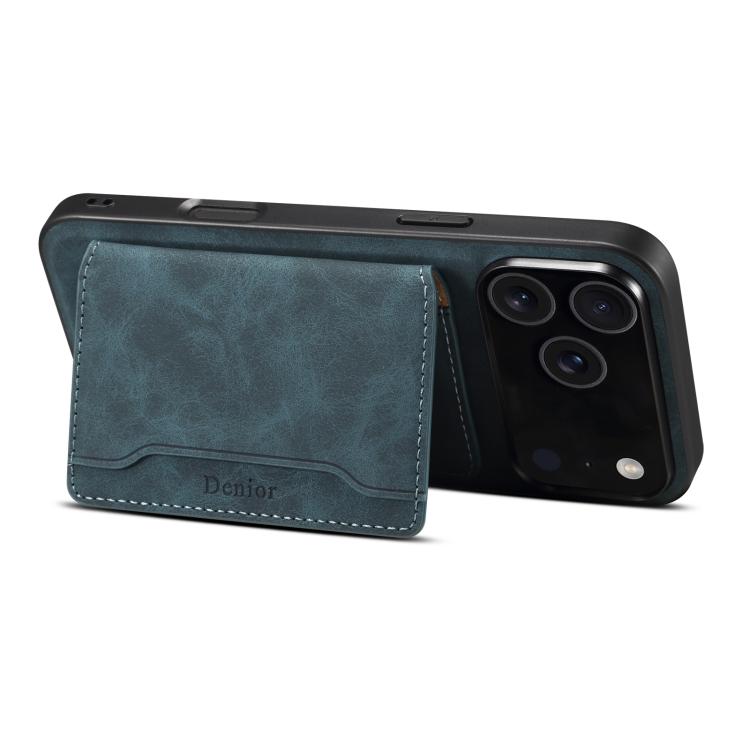 For iPhone 17 Pro Denior D13 Retro Texture Leather MagSafe Card Bag Phone Case