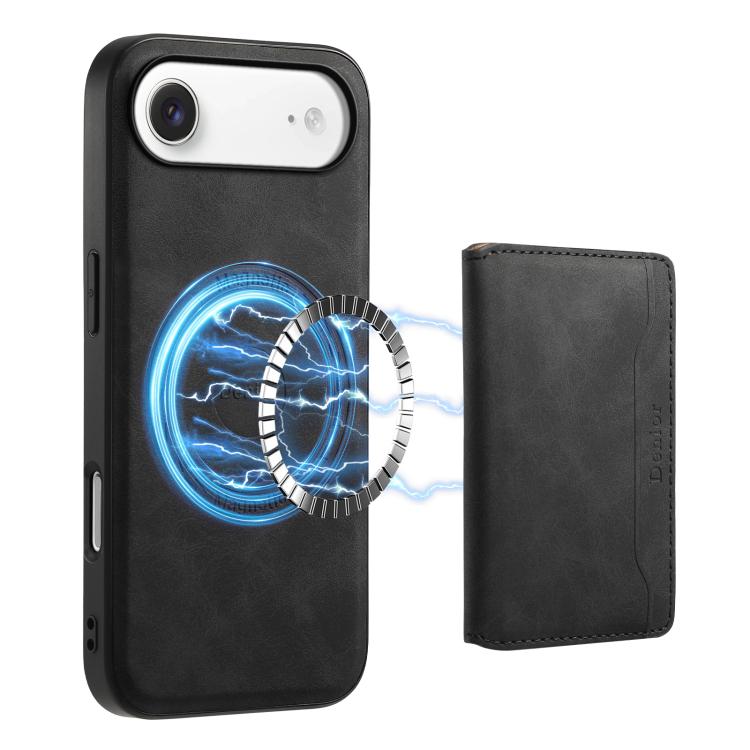 For iPhone Air Denior D13 Retro Texture Leather MagSafe Card Bag Phone Case