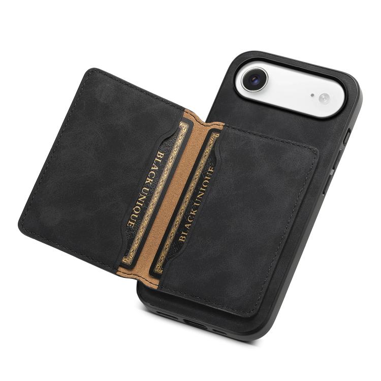 For iPhone Air Denior D13 Retro Texture Leather MagSafe Card Bag Phone Case