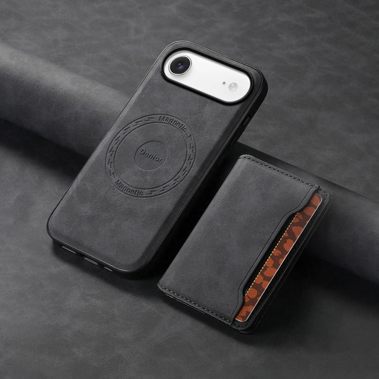 For iPhone Air Denior D13 Retro Texture Leather MagSafe Card Bag Phone Case