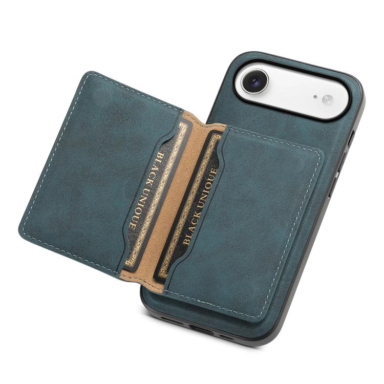 For iPhone Air Denior D13 Retro Texture Leather MagSafe Card Bag Phone Case