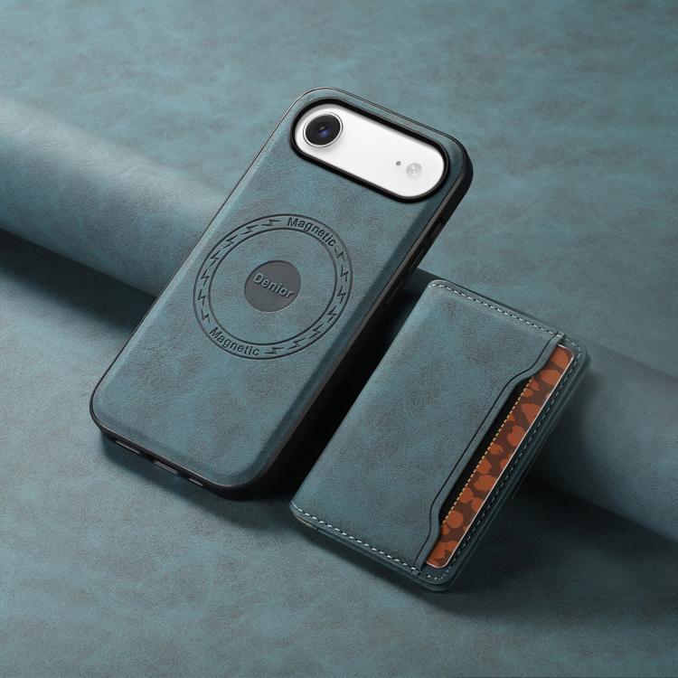 For iPhone Air Denior D13 Retro Texture Leather MagSafe Card Bag Phone Case