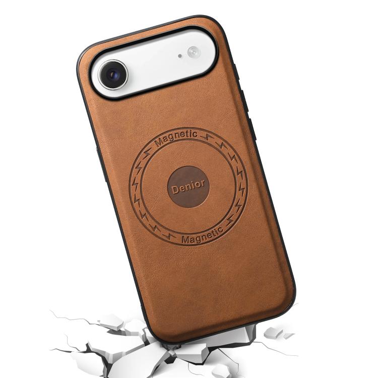 For iPhone Air Denior D13 Retro Texture Leather MagSafe Card Bag Phone Case
