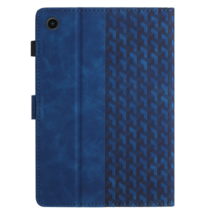For Samsung Galaxy Tab A11 / A9 Building Blocks Embossed Leather Tablet Case