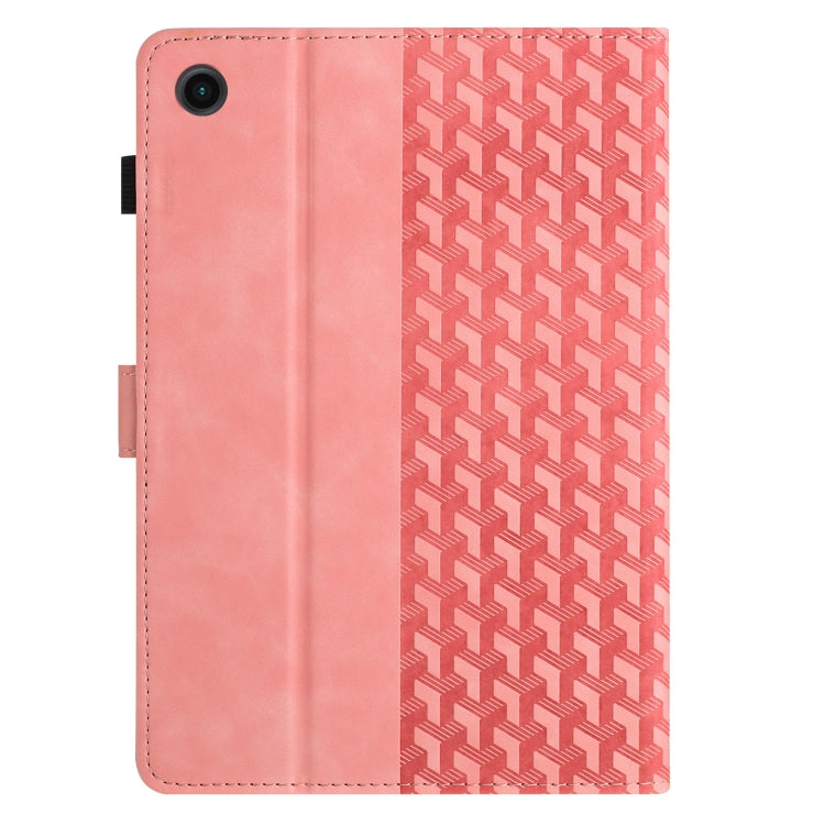 For Samsung Galaxy Tab A11 / A9 Building Blocks Embossed Leather Tablet Case