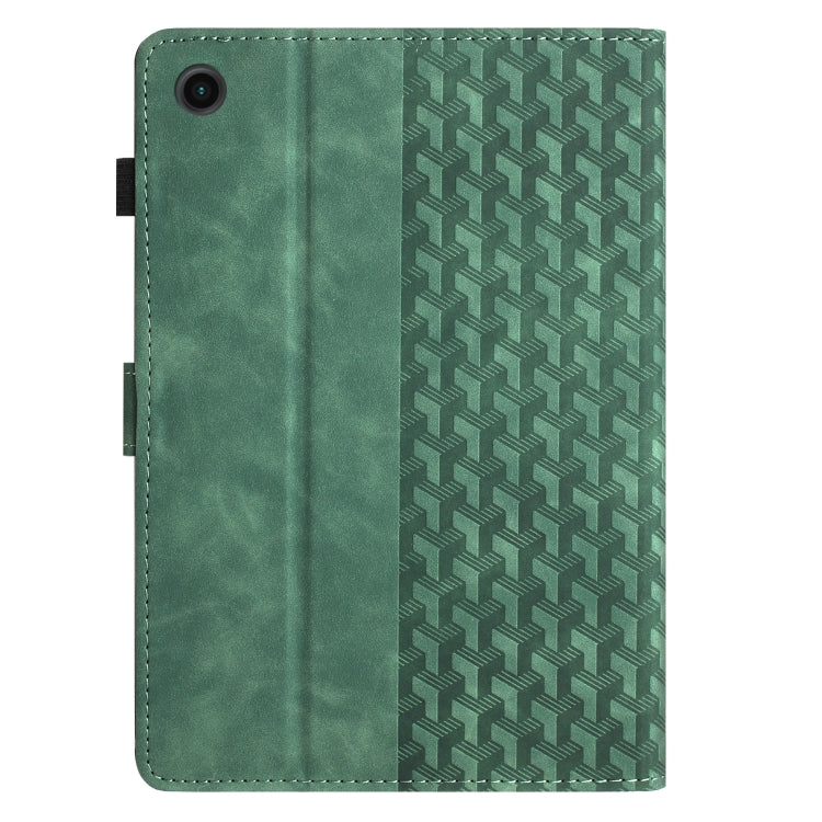 For Samsung Galaxy Tab A11 / A9 Building Blocks Embossed Leather Tablet Case