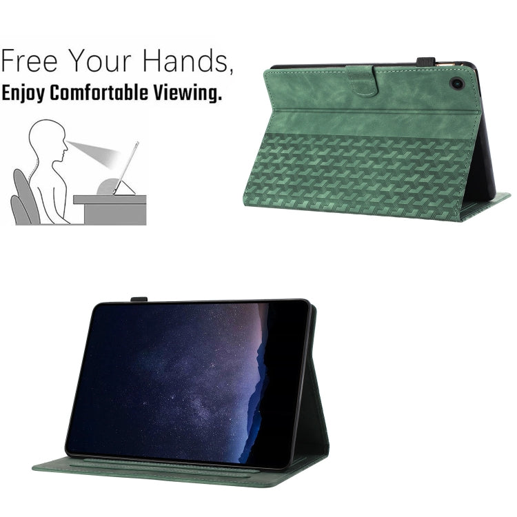 For Samsung Galaxy Tab A11 / A9 Building Blocks Embossed Leather Tablet Case