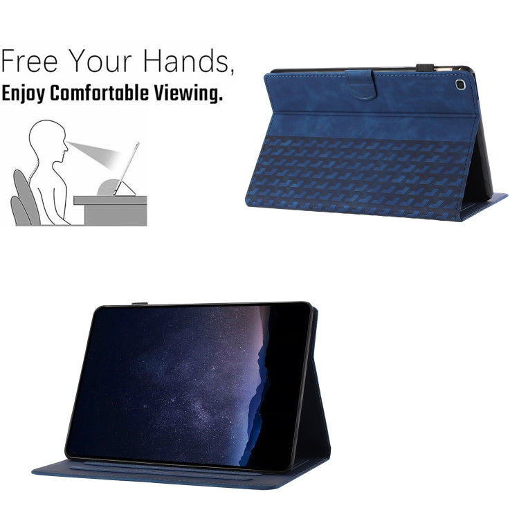 For Samsung Galaxy Tab A7 Lite T220 Building Blocks Embossed Leather Tablet Case