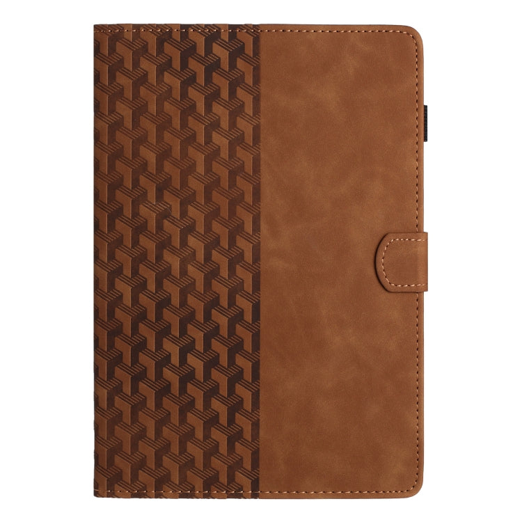 For Samsung Galaxy Tab A 10.1 2019 Building Blocks Embossed Leather Tablet Case